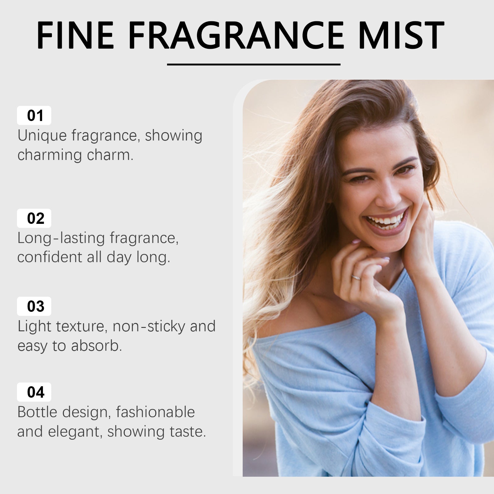 Body Perfume Spray Gives Off Charm Lasting Fragrance Portable Elegant Niche Dating Perfume